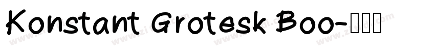 Konstant Grotesk Boo字体转换